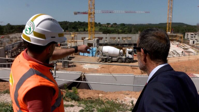 Martigues: the construction site of the Marcel Pagnol College is progressing
